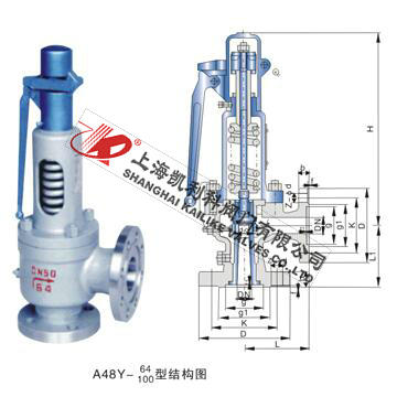 A48H、A48Y帶扳手彈簧全啟式安全閥